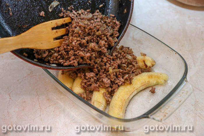 Запіканка з фаршем і бананами, Крок 05