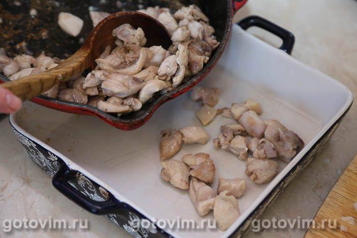 Фотографії рецепта Картопляна запіканка з куркою, грибним соусом і сиром, 05 Картопляна запіканка з куркою, грибним соусом і сиром, Крок 05