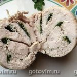 Курячий рулет зі шпинатом