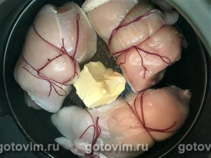 Курячий рулет зі шпинатом, Крок 04