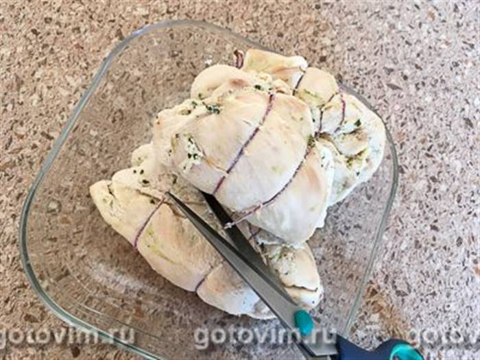 Курячий рулет зі шпинатом, Крок 05