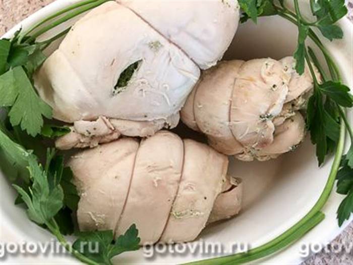Курячий рулет зі шпинатом, Крок 06